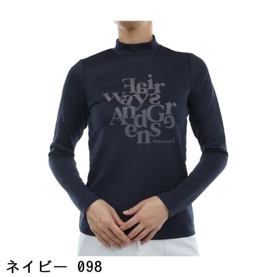 ビバハート VIVA HEART ストレッチ ダンボールモックネック長袖 