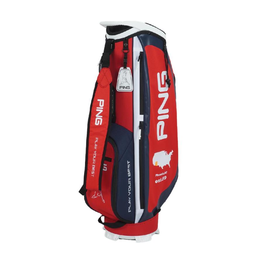 週末限定価格！【訳アリ/格安】PING ゴルフバッグ 赤　軽量 PING（ピン） アリゾナスポーツ キャディバッグ : GDOゴルフショップ