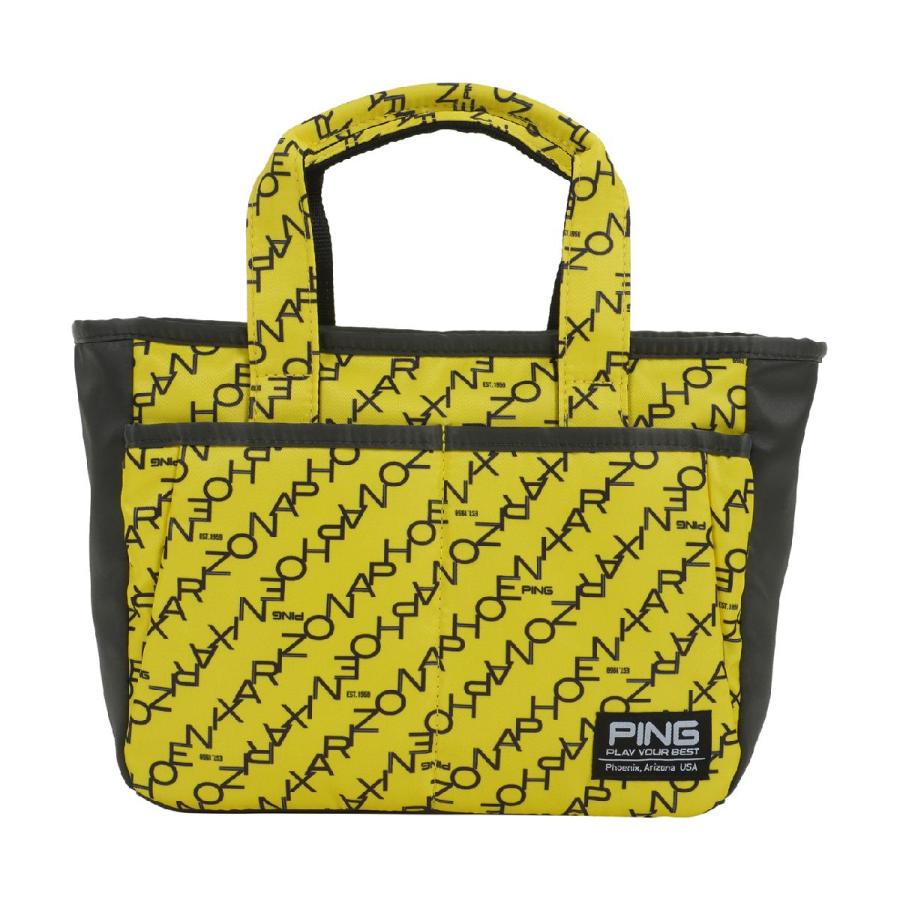 ピン PING アルファベッド バイアスパターン ラウンドトート 新品未