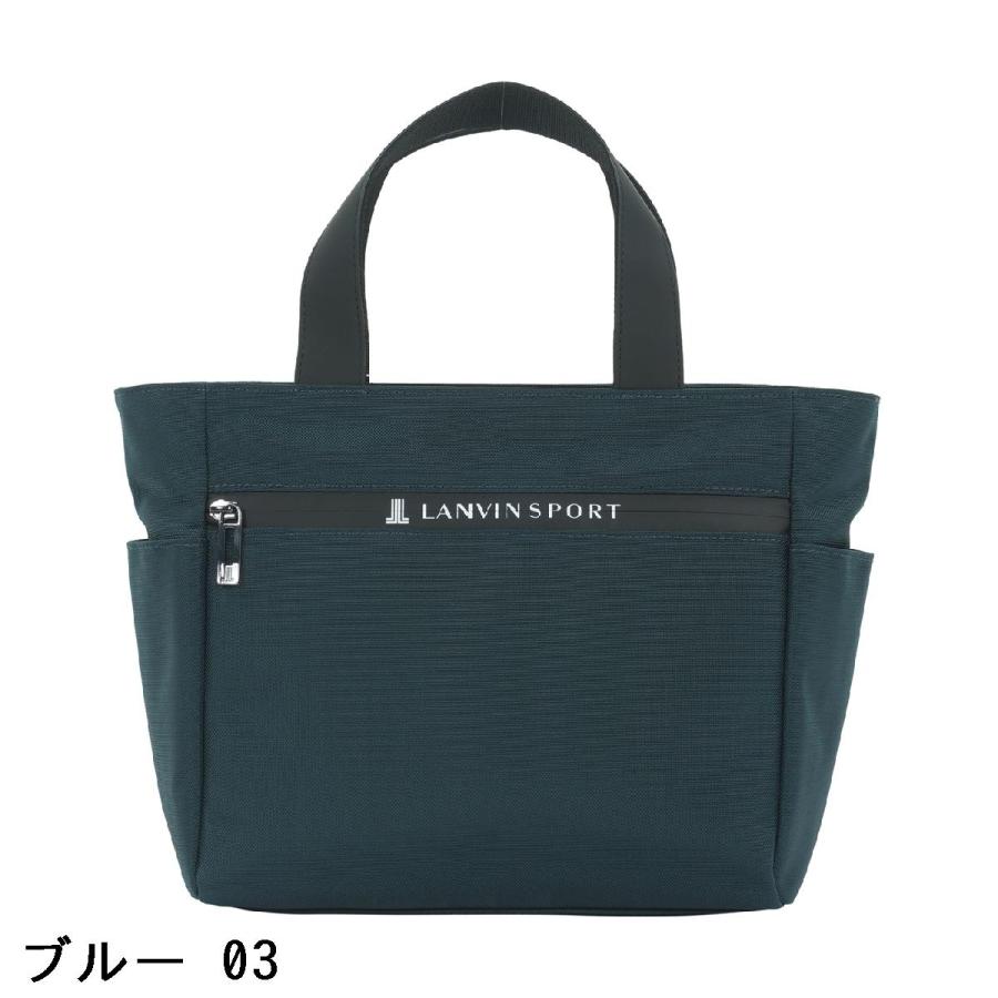 ランバンスポール（LANVIN SPORT)トートバッグ チャコールグレー✕青 ランバン スポール LANVIN SPORT カートバッグ : GDOゴルフ