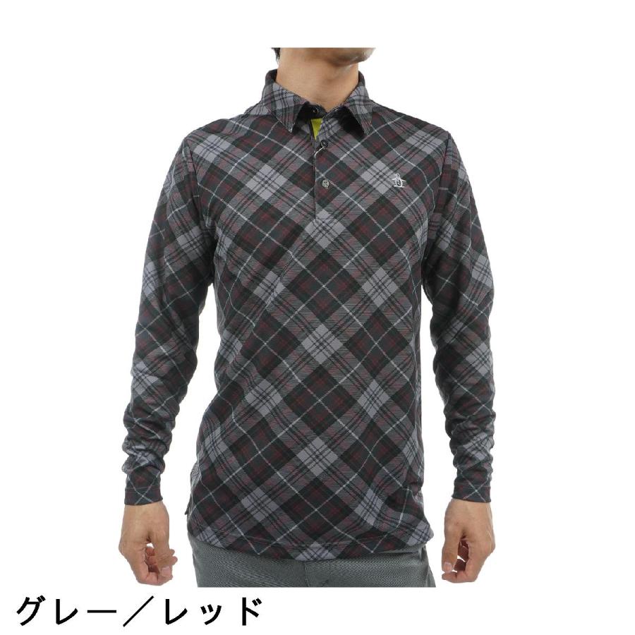 東京販売 マンシングウェア Munsingwear SEASON COLLECTION キンロックチェックプリント 長袖ポロシャツ