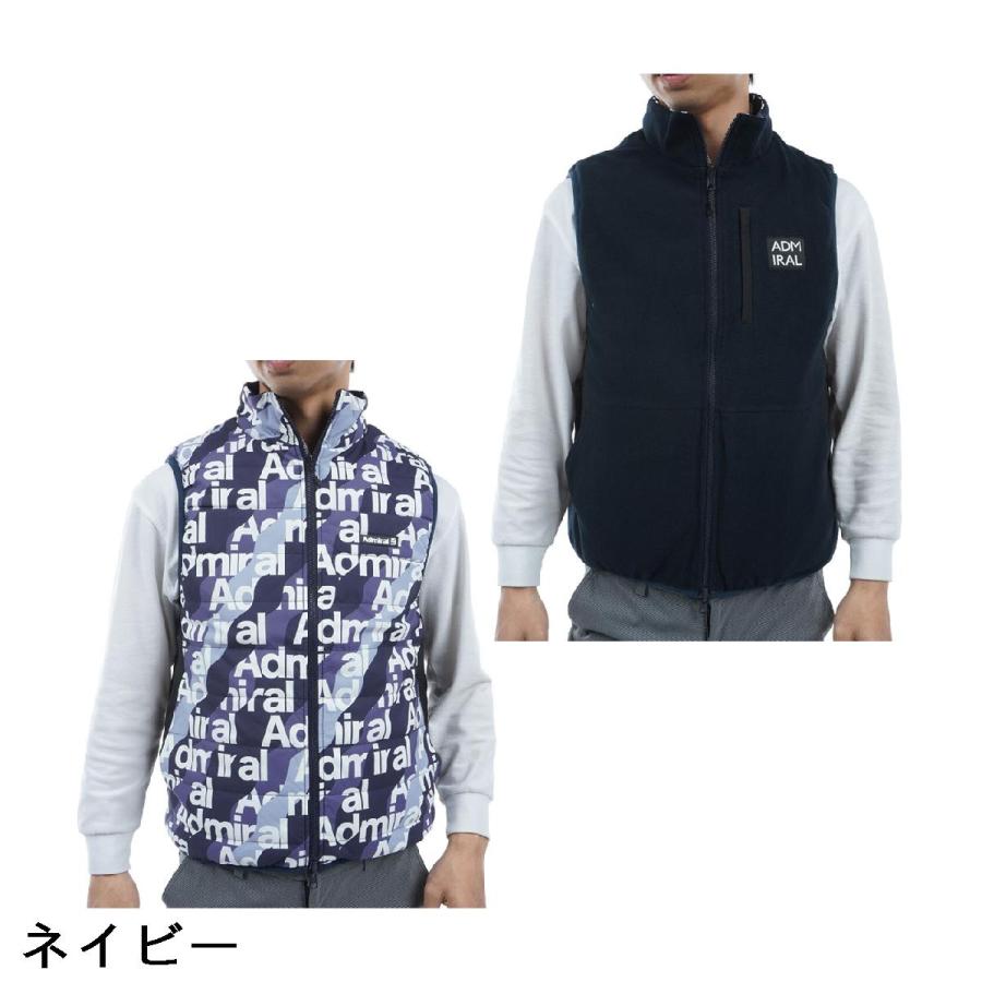 アドミラル Admiral ストレッチ パデッドフリース リバーシブルベスト 