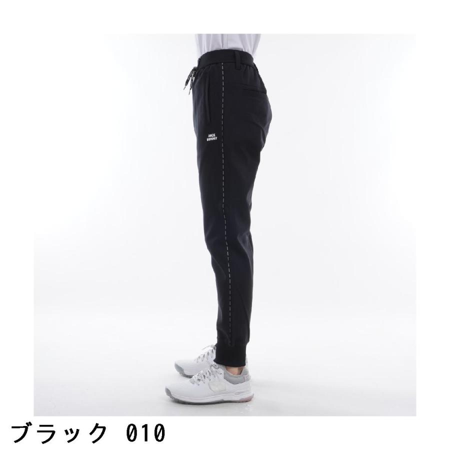 【JACK BUNNY】防風ツイルロングレディースゴルフパンツ ブラック S Jack Bunny!!（ジャックバニー） ジャージ ツイルパンツ ゴルフパンツ