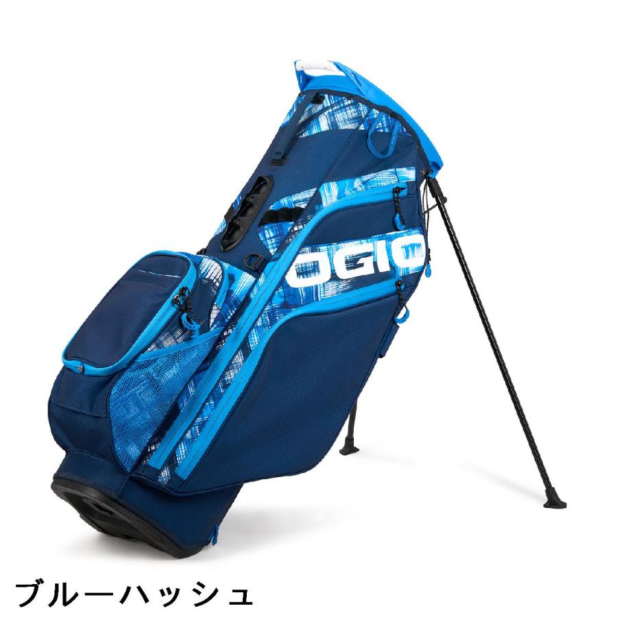 OGIO キャディバッグ スタンド付き ブラック/ブルー OGIO（オジオ） ☆付属ネームタグ名入れ無料☆オジオ 2024 フューズ
