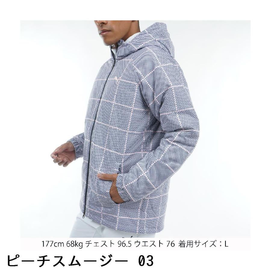PUMA プーマ ストレッチ クラシカルチェック フルジップ中綿パーカー 