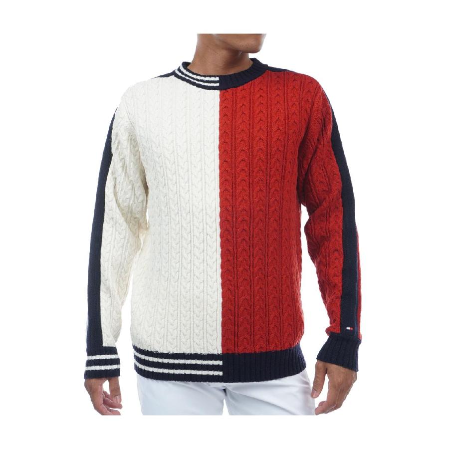 【美品】  GOLFフラッグ クルーネックセーター TOMMY HILFIGER トミー ヒルフィガー ゴルフ GOLF フラッグ