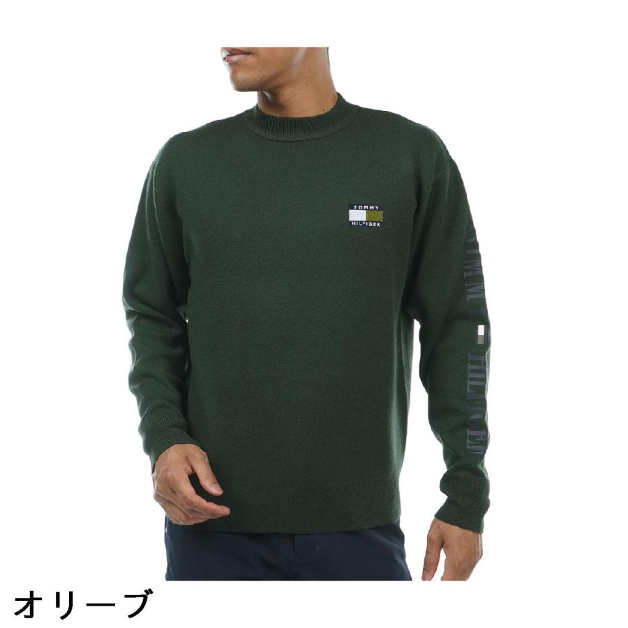 トミー ヒルフィガー ゴルフ TOMMY HILFIGER GOLF スリーブロゴ モックネックセーター｜gdoshop｜03