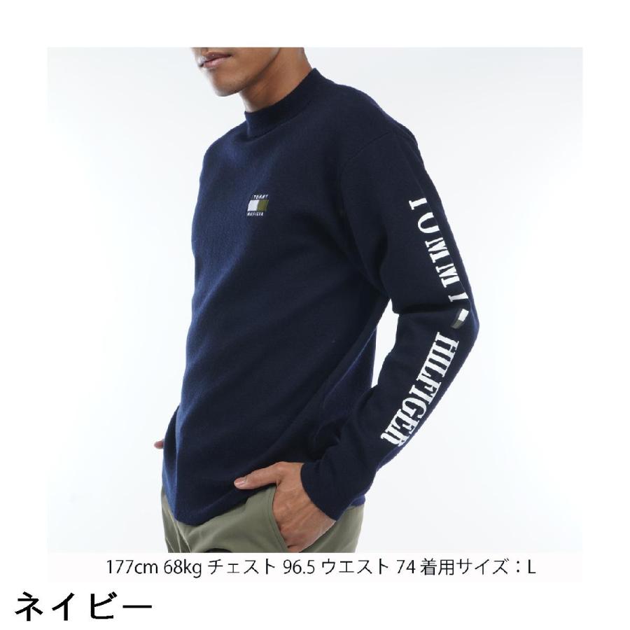 トミー ヒルフィガー ゴルフ TOMMY HILFIGER GOLF スリーブロゴ モックネックセーター｜gdoshop｜06