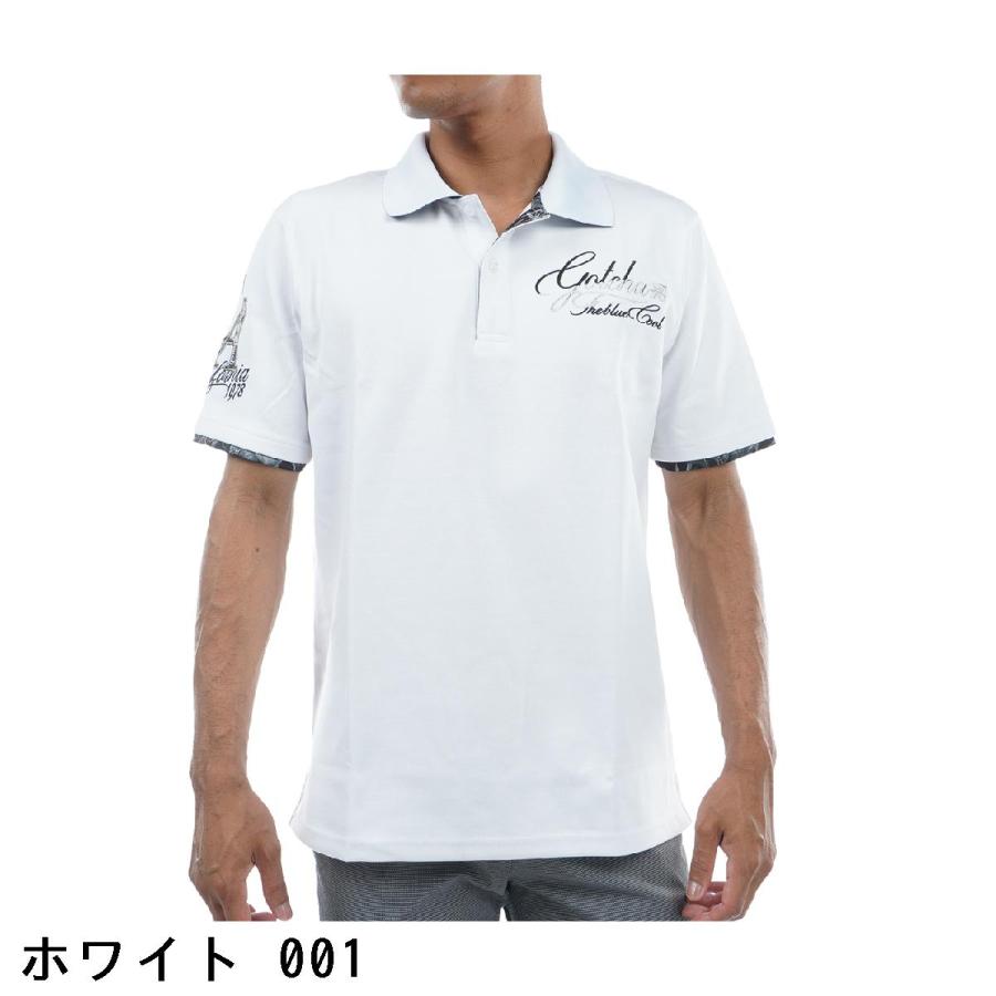 GOTCHA GOLF ガッチャゴルフ ブラックボタニカルシャイニング半袖