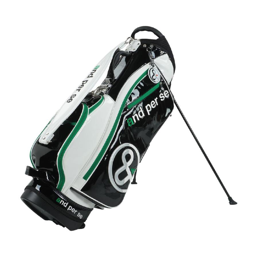 アンパスィ GDO限定 スタンドキャディバッグ　エナメル　訳あり アンパスィ GDO限定 スタンドキャディバッグエナメル訳あり