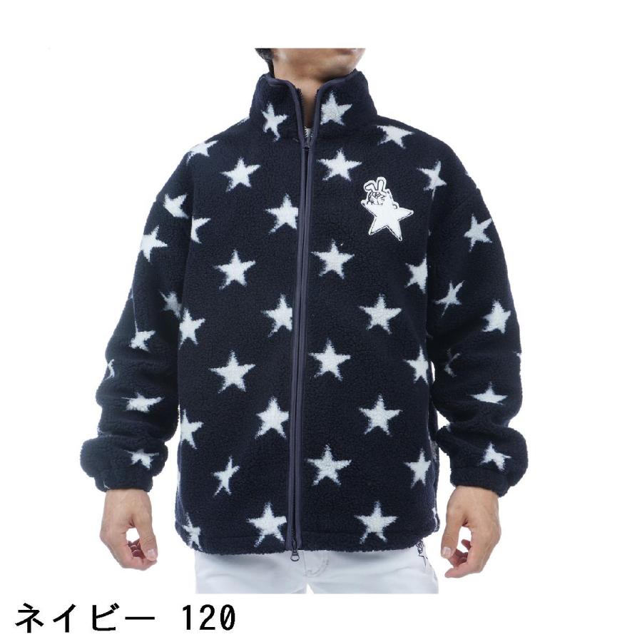 ジャックバニー ゴルフ ボア ブルゾン ネイビー 冬 ドラえもん メンズ