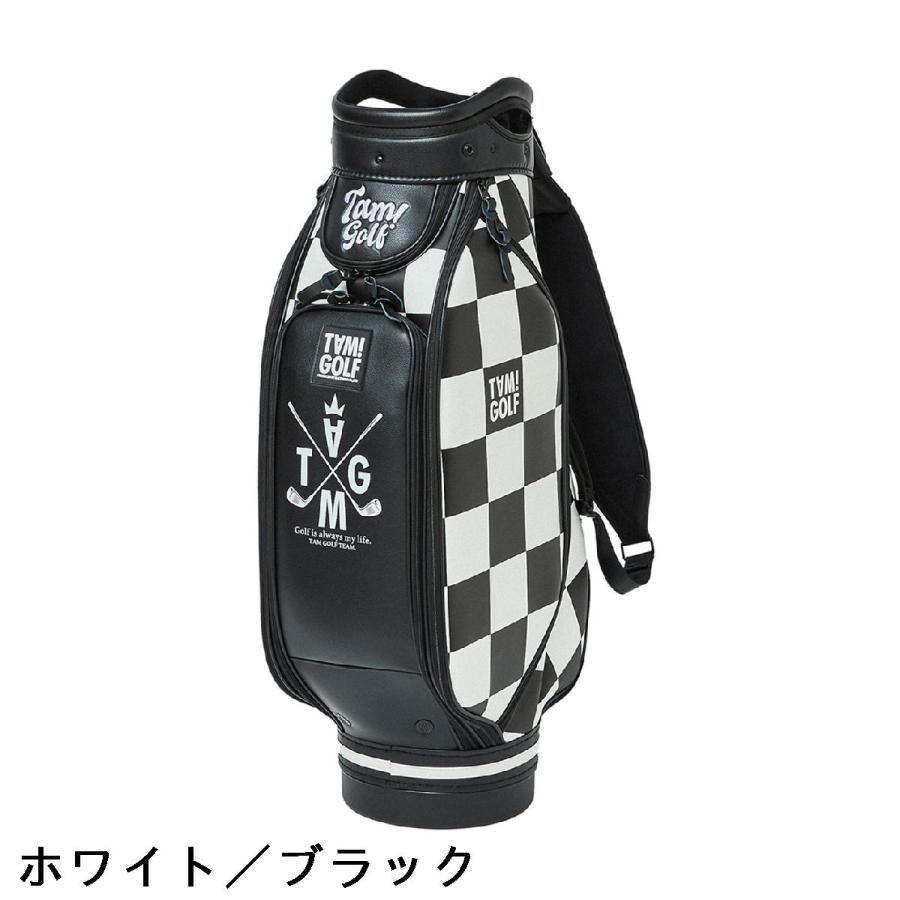 バックスピン BACK SPIN! TAM！GOLF CHECKERED ツアーキャディバッグ