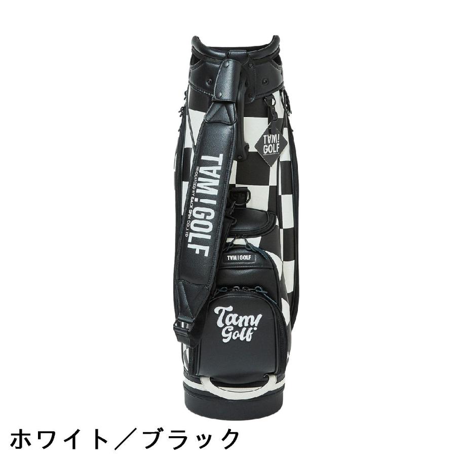 バックスピン BACK SPIN! TAM！GOLF CHECKERED ツアーキャディバッグ