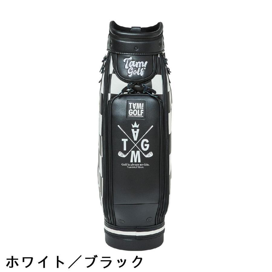バックスピン BACK SPIN! TAM！GOLF CHECKERED ツアーキャディバッグ