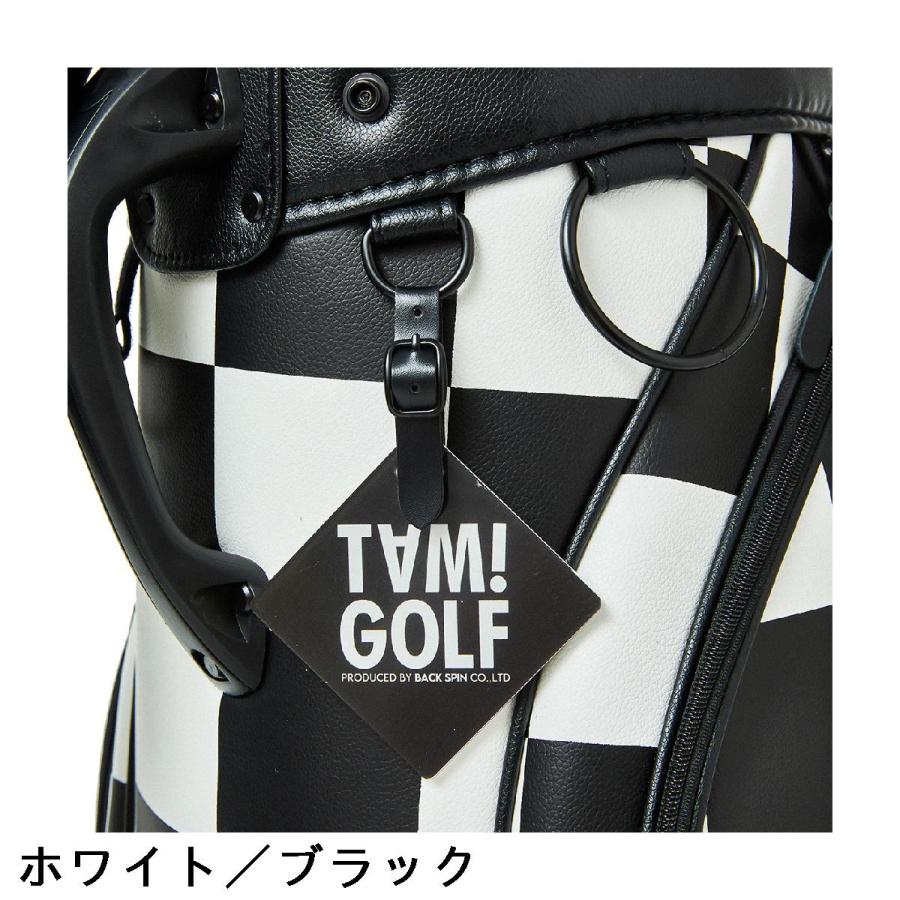 バックスピン BACK SPIN! TAM!GOLF CHECKERED ツアーキャディ バックスピン BACK SPIN! TAM!GOLF CHECKERED ツアーキャディ