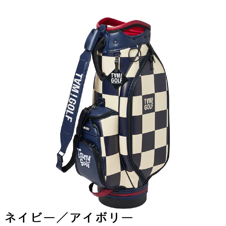 バックスピン BACK SPIN! TAM！GOLF CHECKERED ツアーキャディバッグ