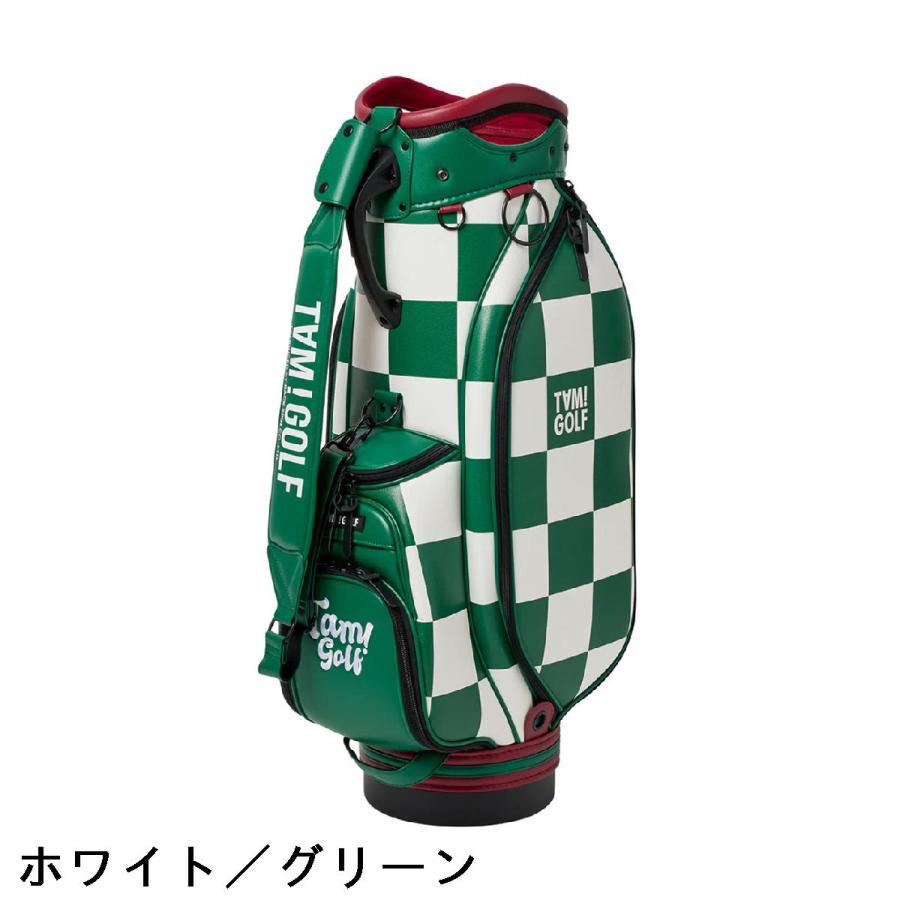 バックスピン BACK SPIN! TAM！GOLF CHECKERED ツアーキャディバッグ