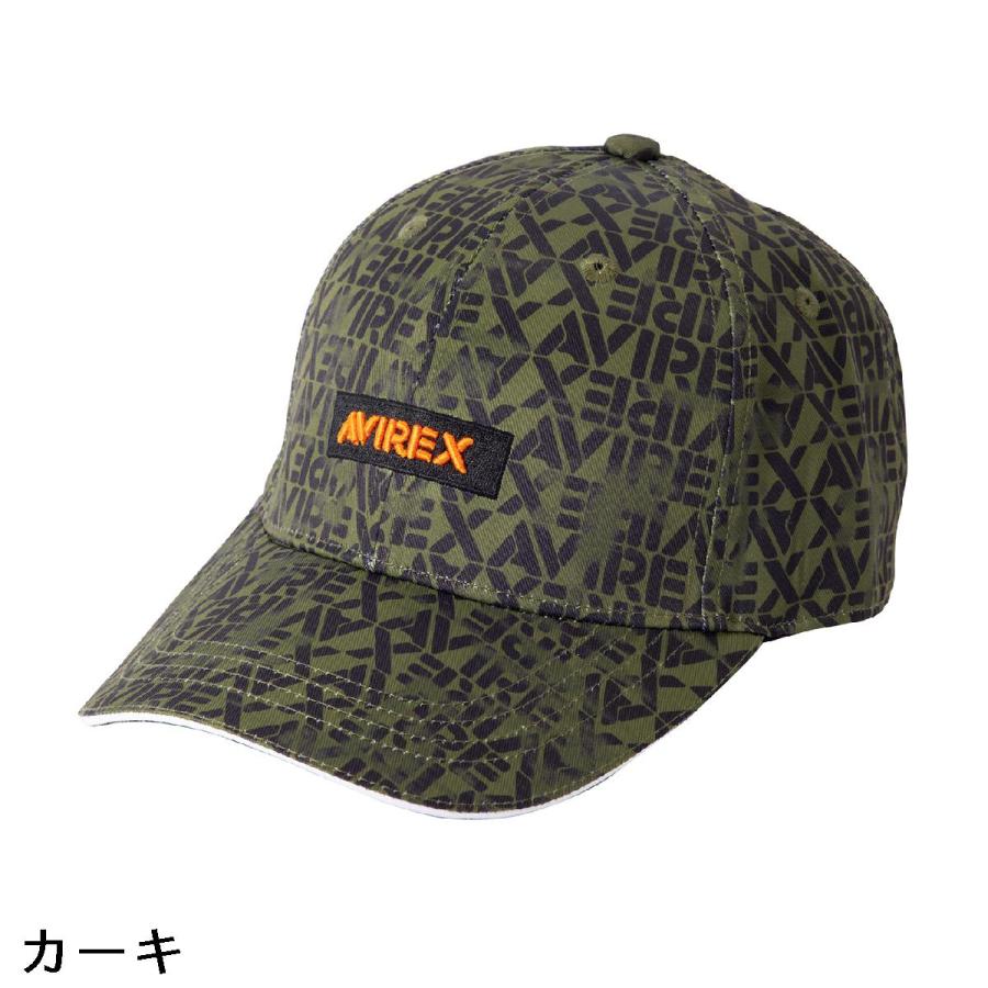 アヴィレックス ゴルフ AVIREX GOLF 総柄ロゴキャップ｜gdoshop｜03