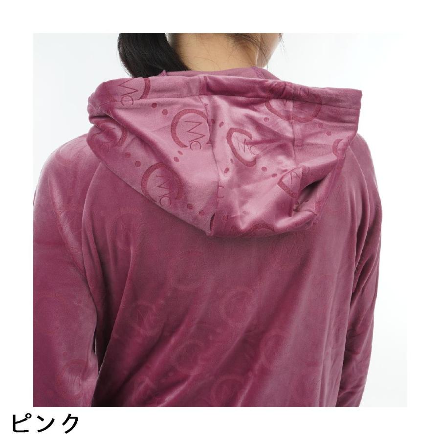 セシルマクビー グリーン CECIL McBEE green ベロアフーディー ゴルフ