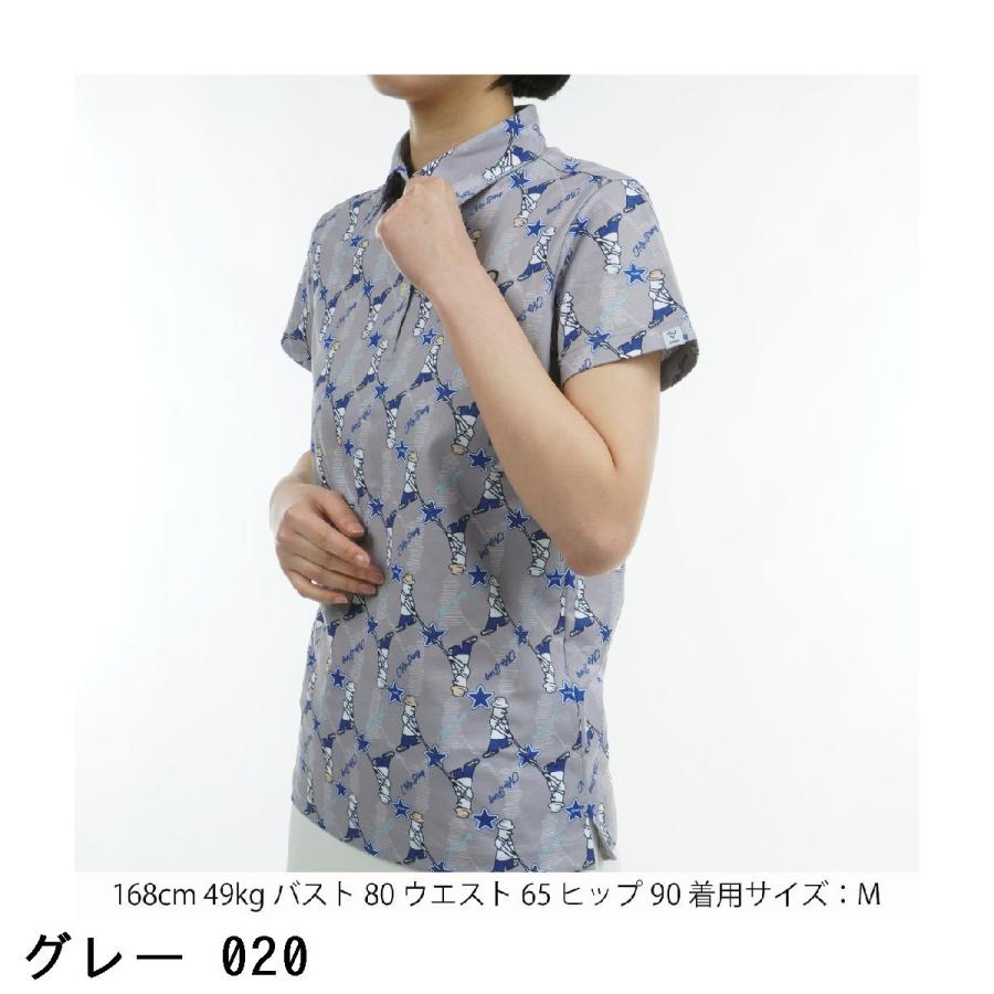 PING（ピン） PING Mr.PING総柄 半袖ポロシャツ レディス : GDOゴルフ