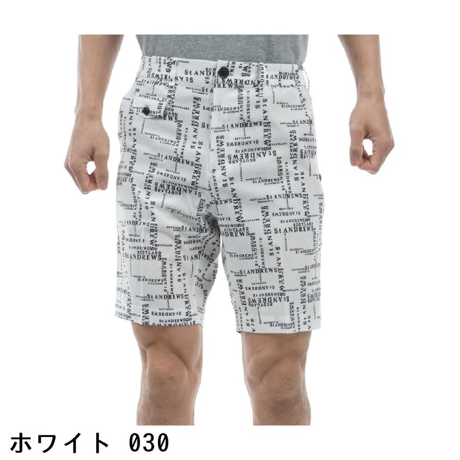 セント・アンドリュース St ANDREWS ランダムロゴプリント ストレッチ