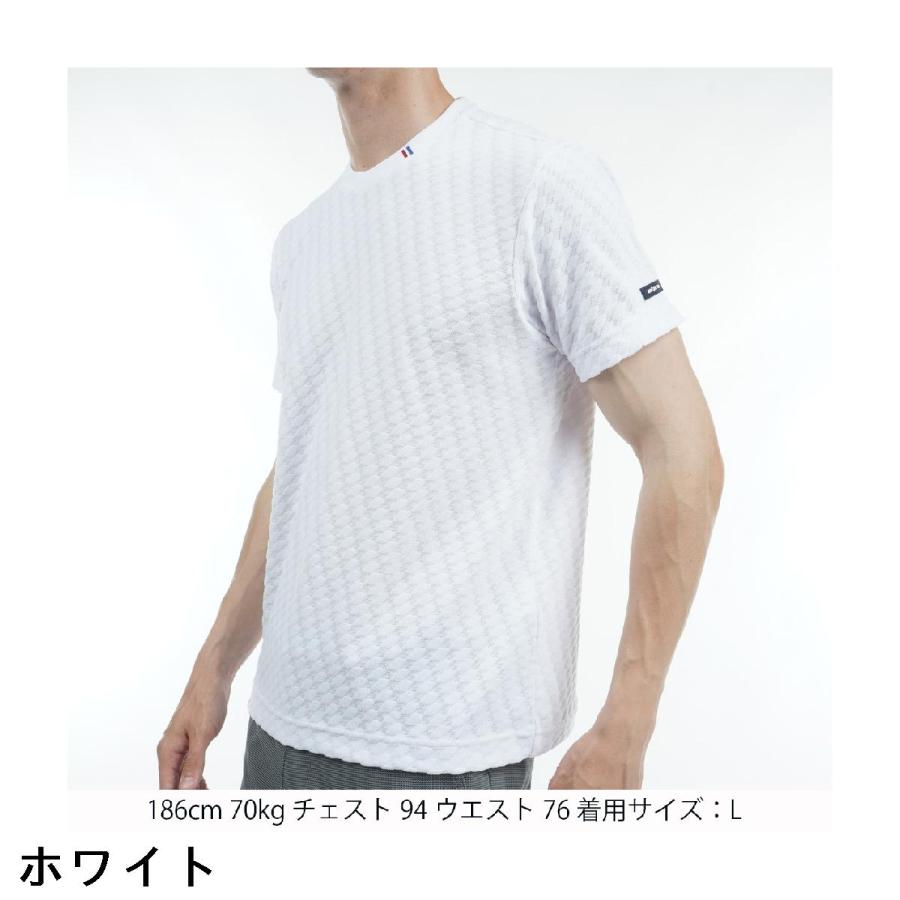アンパスィ and per se ドライジャカードパイル 半袖Tシャツ｜gdoshop｜05