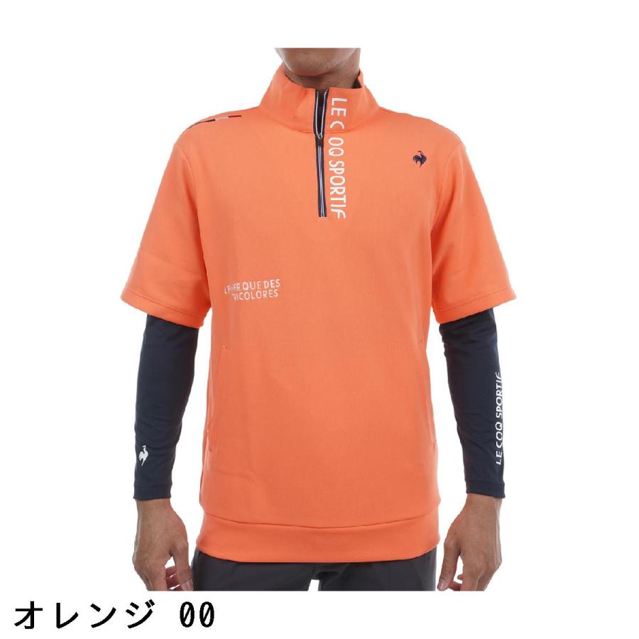 ルコックゴルフ Le coq sportif GOLF ストレッチフォーサー 長袖インナーシャツ付き半袖シャツ｜gdoshop｜03