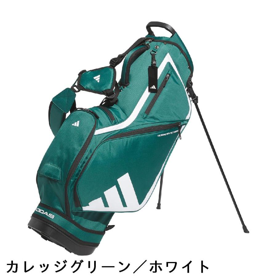 adidas（アディダス） 軽量 ロゴスタンドキャディバッグ : GDOゴルフ