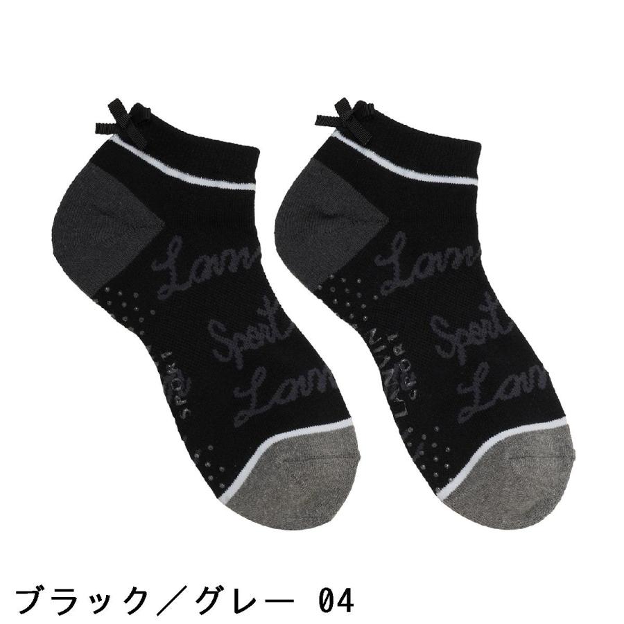 ランバン スポール LANVIN SPORT ロゴジャカードアンクルソックス レディス｜gdoshop｜02