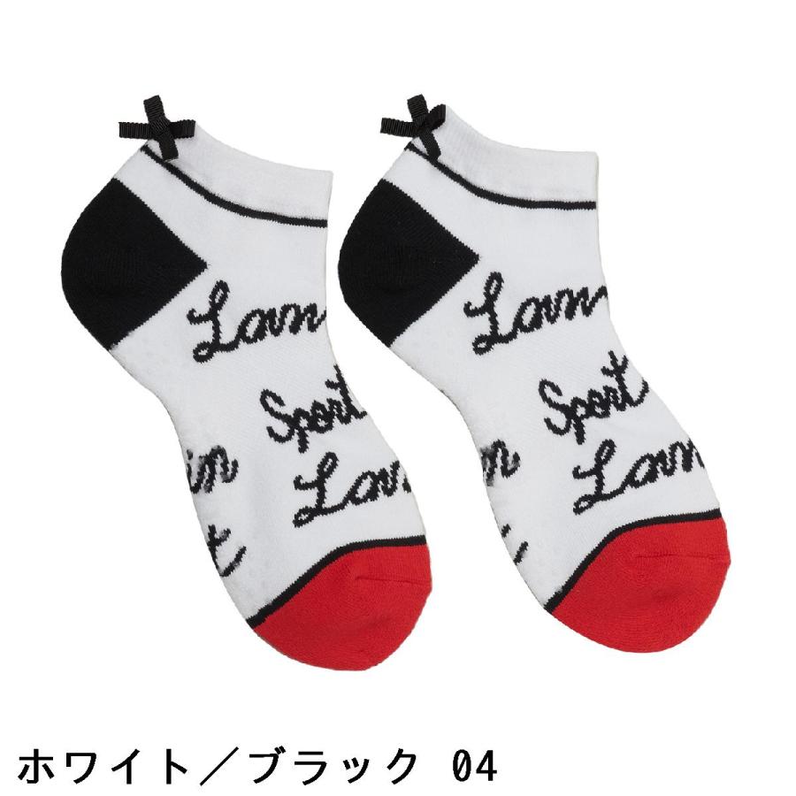 ランバン スポール LANVIN SPORT ロゴジャカードアンクルソックス レディス｜gdoshop｜04