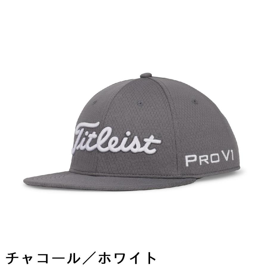 タイトリスト　ツアーエリート フラットビル キャップ チャコール　新品 Titleist（タイトリスト） ツアーエリート フラットビル キャップ