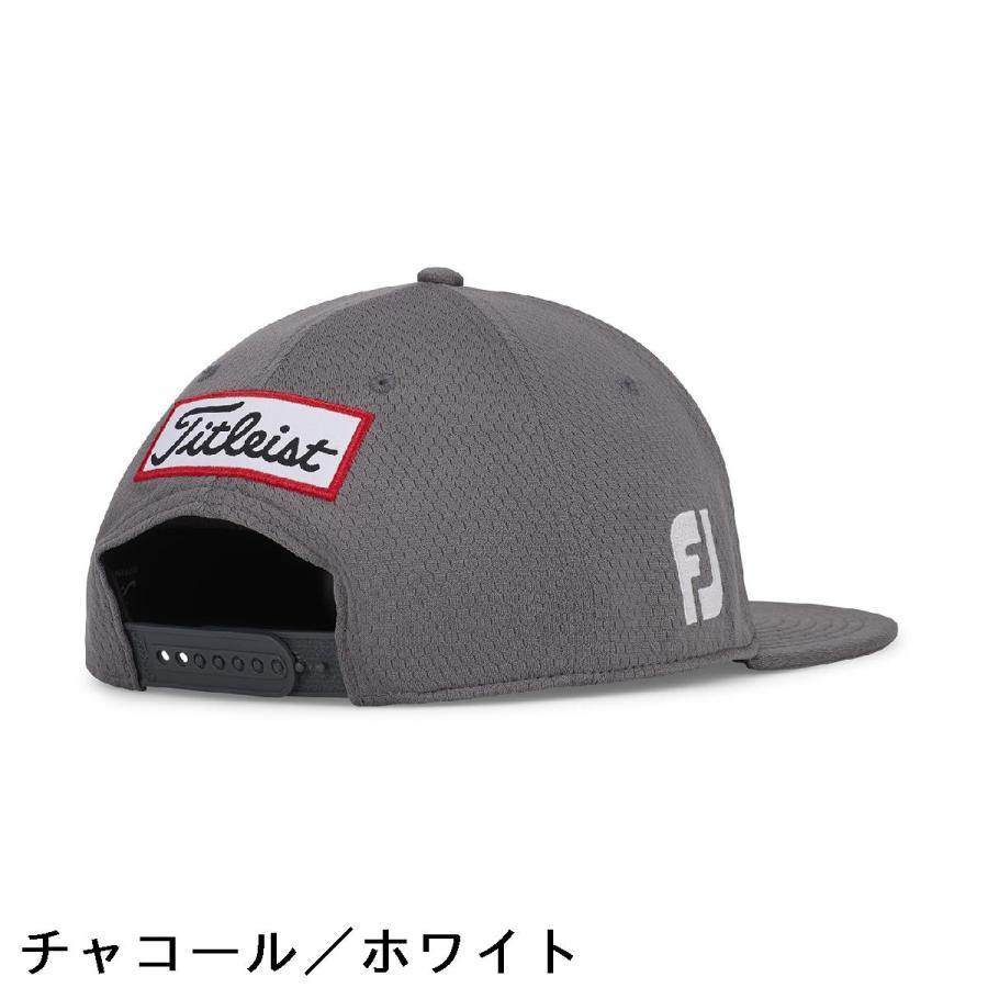 タイトリスト　ツアーエリート フラットビル キャップ チャコール　新品 Titleist（タイトリスト） ツアーエリート フラットビル キャップ