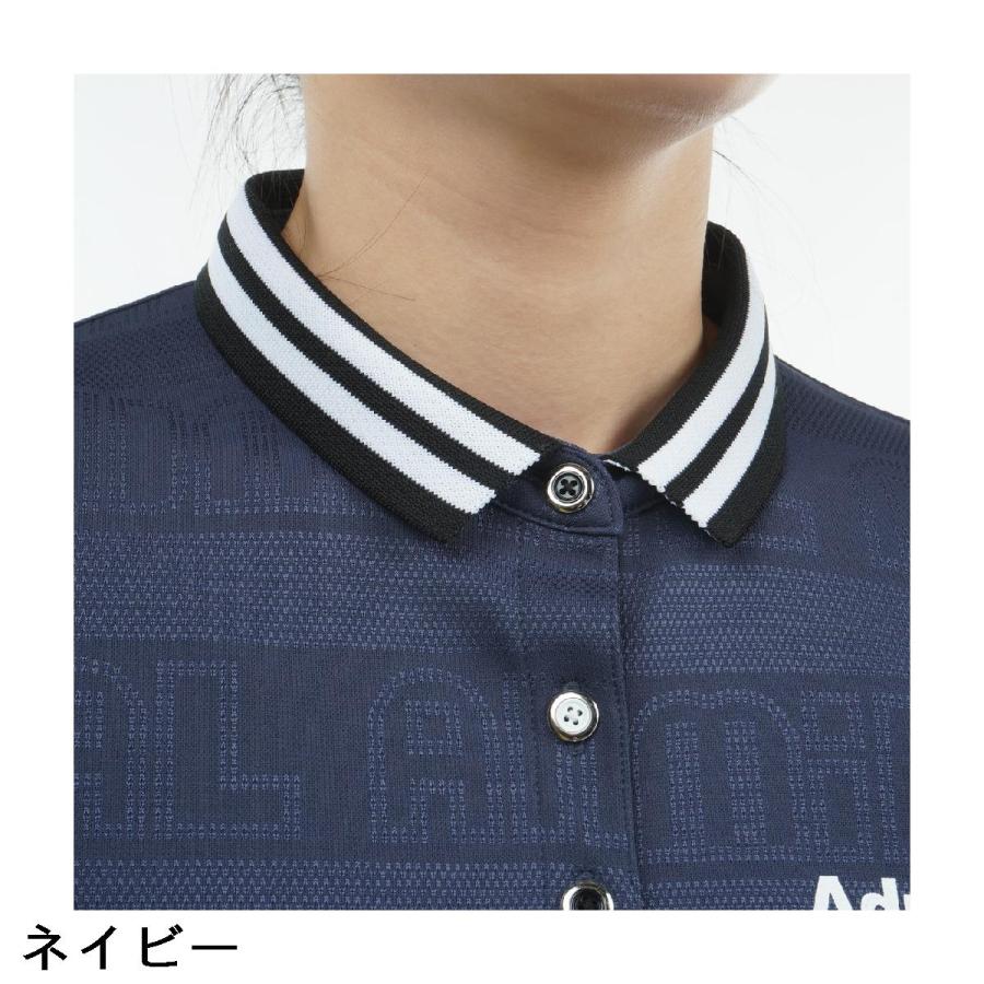 Admiral アドミラル ロゴジャカード 半袖ポロシャツ レディス
