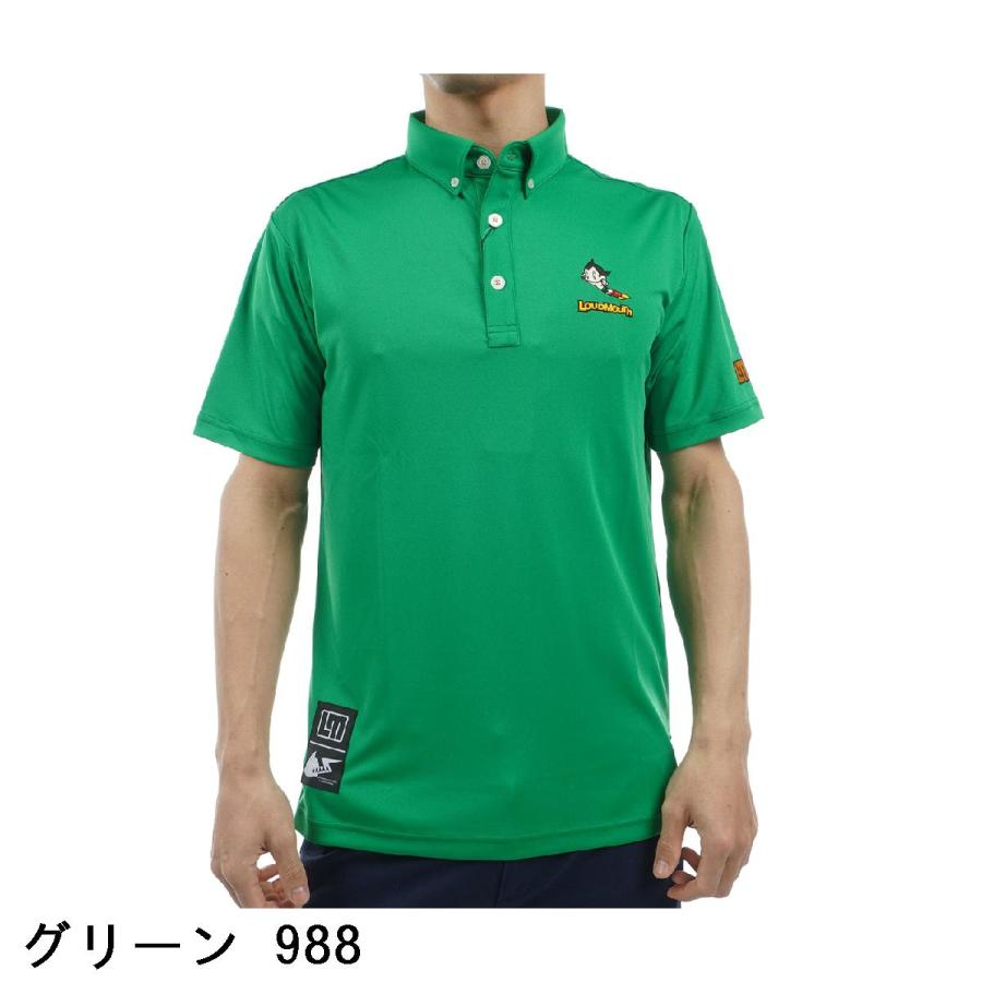 ラウドマウス　メンズ　ポロシャツ　アトム　ゴルフ LOUDMOUTH ラウドマウスゴルフ Loud Mouth Golf アトム×LMコラボ