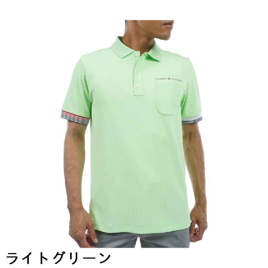 トミー ヒルフィガー ゴルフ TOMMY HILFIGER GOLF トリコットストライプ 半袖ポロシャツ｜gdoshop｜03