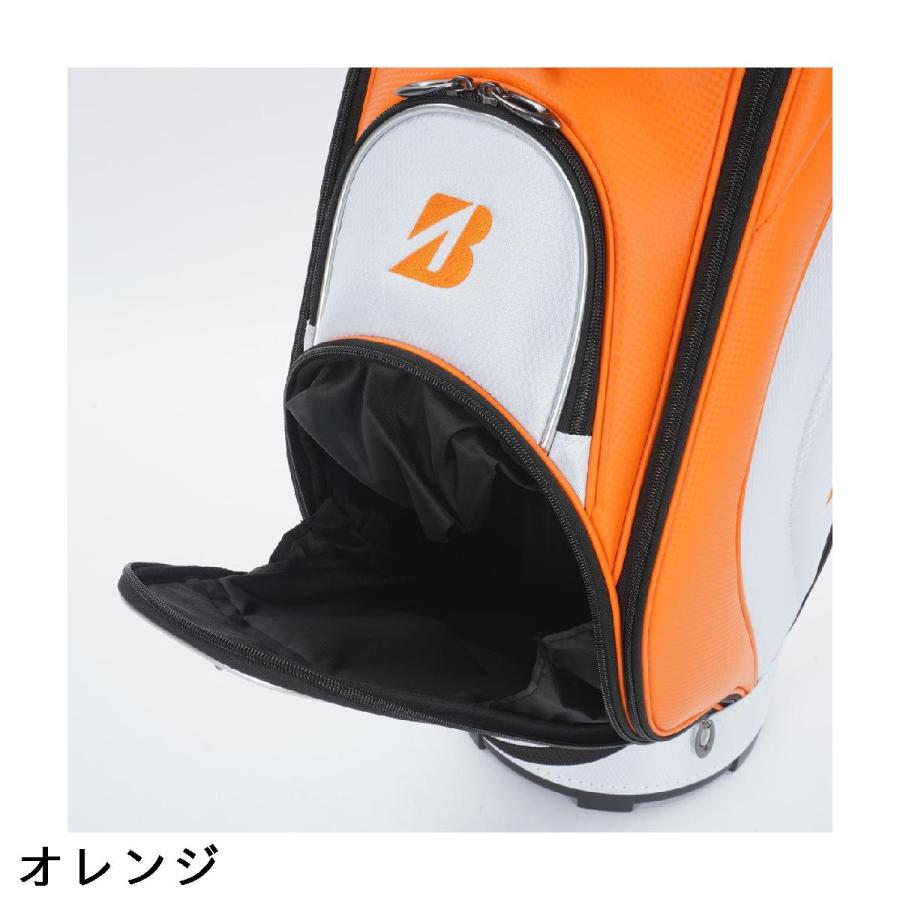 BRIDGESTONE GOLF ゴルフバッグ ブラック/オレンジ BRIDGESTONE（ブリヂストン） BRIDGESTONE GOLF 軽量モデル キャディ