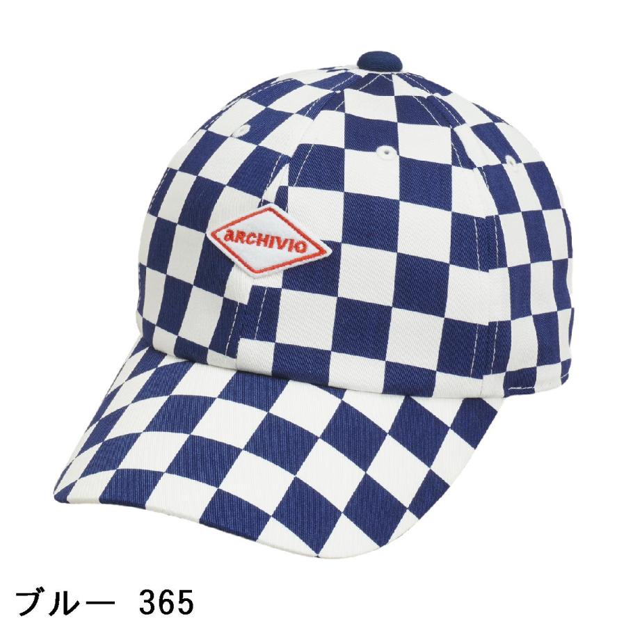 アルチビオ　archivio　チェッカーフラッグ柄キャップ　レディス archivio（アルチビオ） チェッカーフラッグ柄キャップ 帽子 ゴルフ