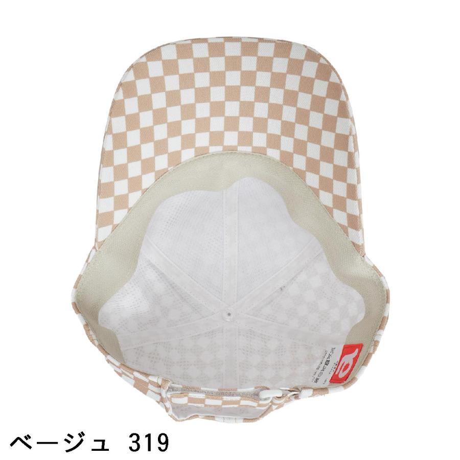 archivio（アルチビオ） チェッカーフラッグ柄キャップ 帽子 ゴルフ