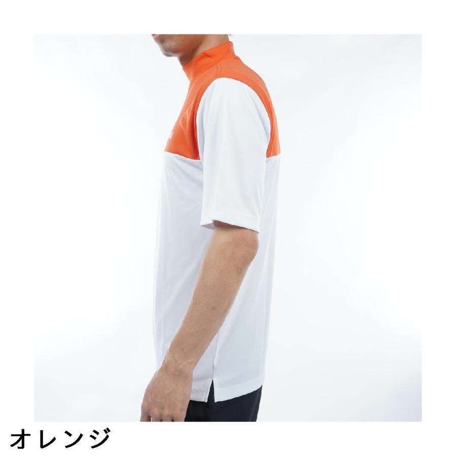 SPALDING（スポルディング） 半袖モックネックシャツ : GDOゴルフ