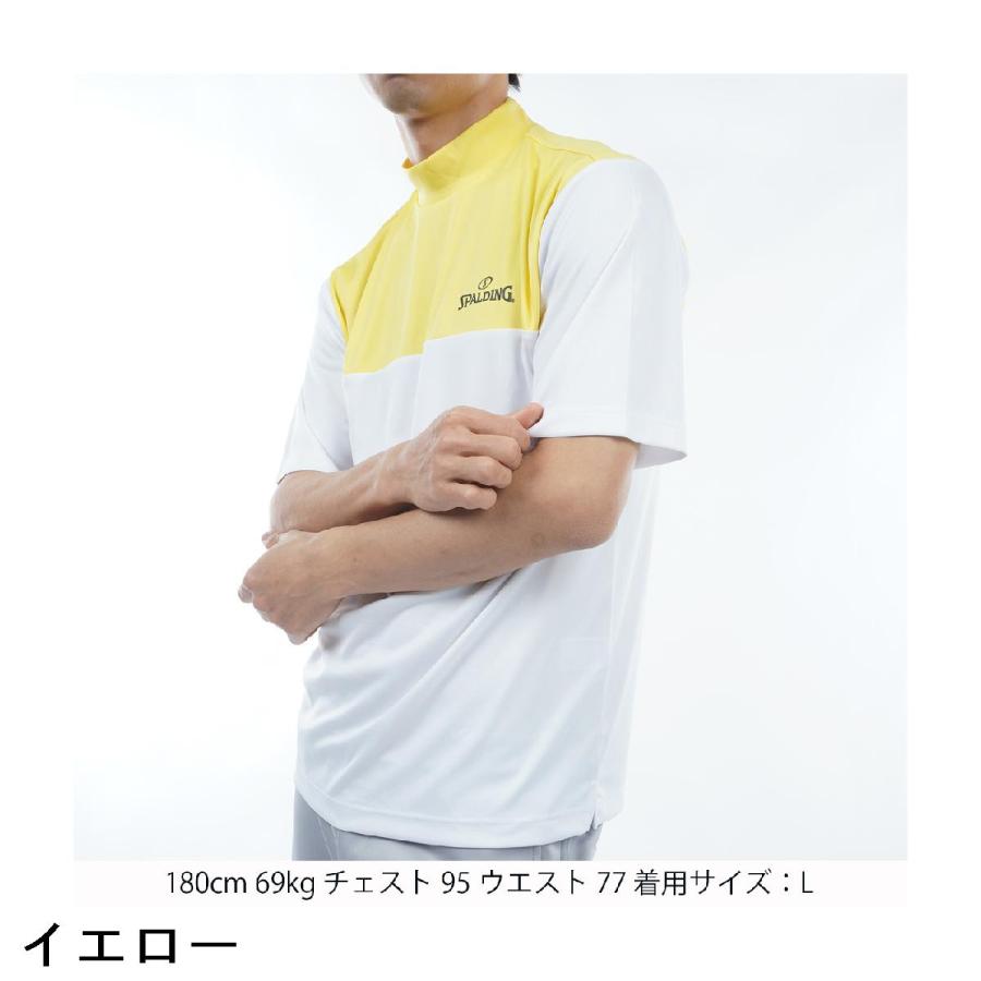 SPALDING（スポルディング） 半袖モックネックシャツ : GDOゴルフ