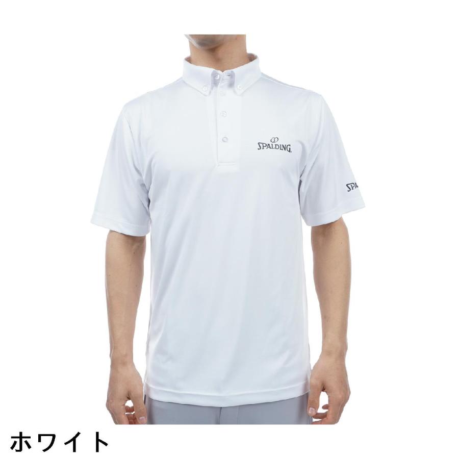 SPALDING（スポルディング） 半袖ボタンダウンポロシャツ : GDOゴルフ