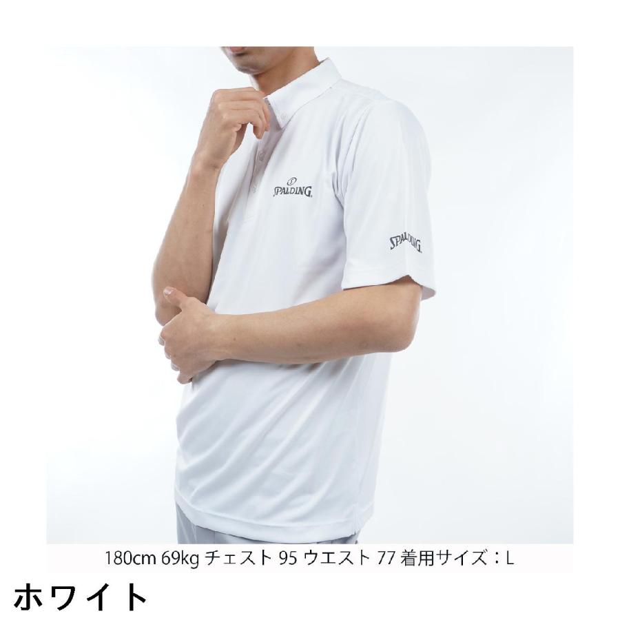 SPALDING（スポルディング） 半袖ボタンダウンポロシャツ : GDOゴルフ