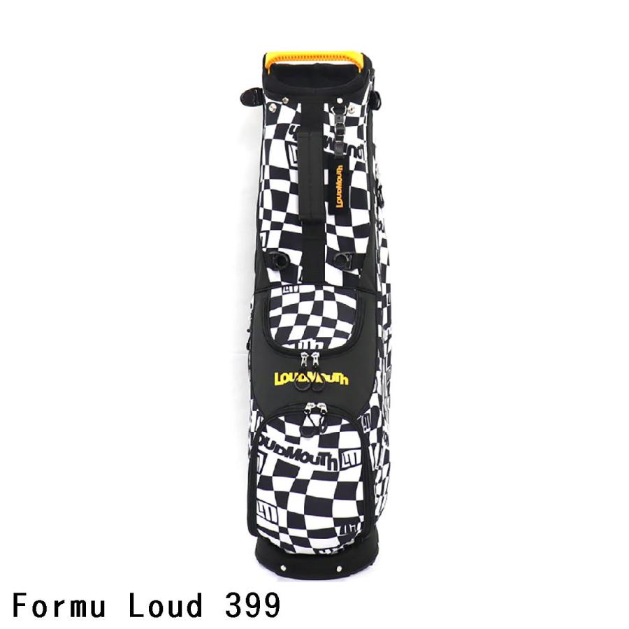 LOUDMOUTH ラウドマウス ゴルフ ウェア LM 白黒 ジグザグ LOUD LOUDMOUTH（ラウドマウスゴルフ） Loud Mouth Golf スタンドキャディ