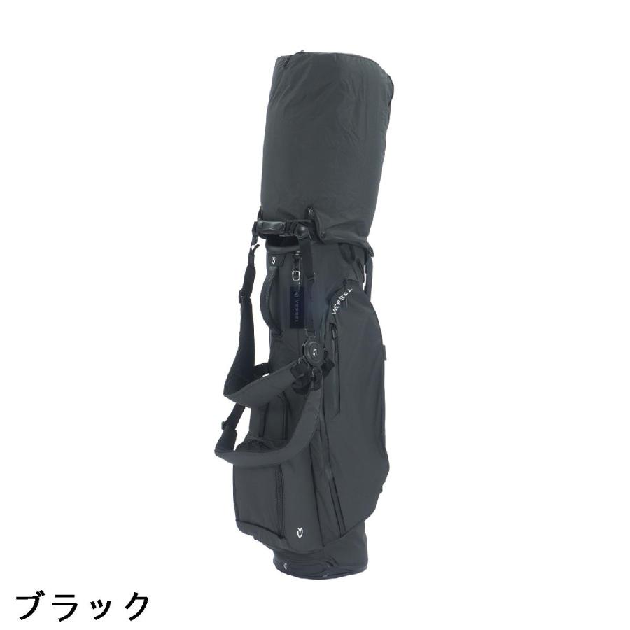Vessel ゴルフキャディバック用 ダブルストラップ ブラック ヴェゼル VESSEL プレイヤー4.0 エア ダブルストラップ スタンド