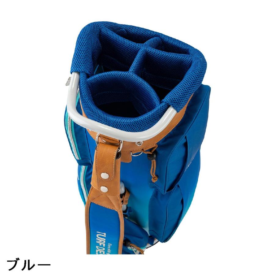 TURF DESIGN キャディバッグ 青/グラデーション ターフデザイン TURF DESIGN グラデーションシリーズ キャディバッグ