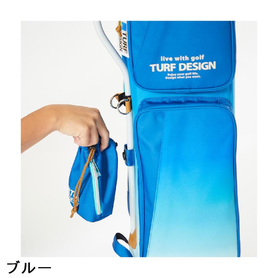 TURF DESIGN キャディバッグ 青/グラデーション ターフデザイン TURF DESIGN グラデーションシリーズ キャディバッグ