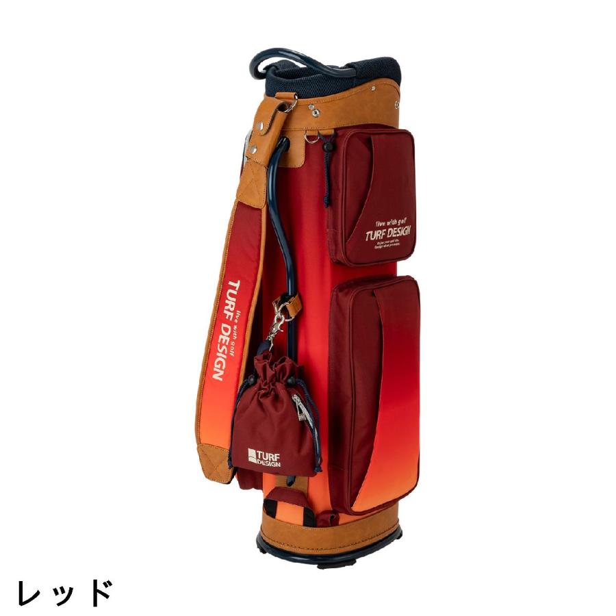 TURF DESIGN ゴルフバッグ 帆布 9.5型 軽量 ターフデザイン ターフデザイン TURF DESIGN グラデーションシリーズ キャディバッグ