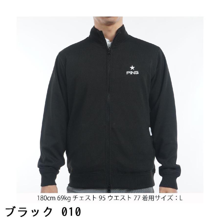 20900円★ピン PING リバーシブル フルジップ ニット★L セール・アウトレット】リバーシブル フルジップセーター(中間着