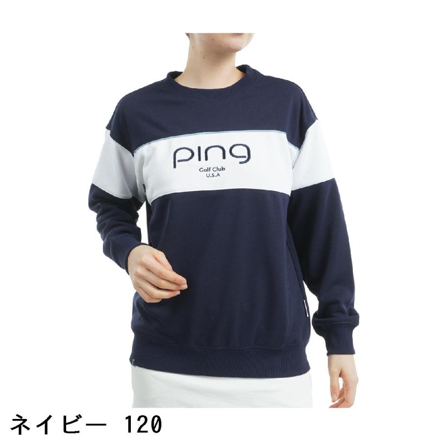 PING（ピン） 裏毛スウェットプルオーバー レディス : GDOゴルフ