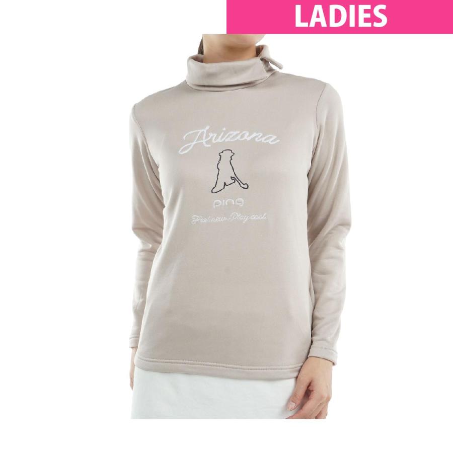 ピン　PING　起毛フリースハイネック長袖シャツ　レディス PING（ピン） 起毛フリースハイネック長袖シャツ レディス : GDOゴルフ